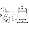Embase en saillie (1 entrée de câble, simple levier) PG21