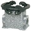 Embase saillie B10 74mm haut 2xM25 avec manchon