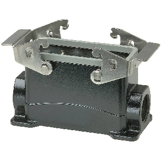 Embase saillie BHT16 68mm haut, noir 2xM25 avec manchon-Lire la description