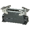 Embase saillie BHT24 68mm haut, noir 2xM25 avec manchon
