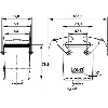 Capot prolongateur haut (entrée de câble verticale, dble levier) PG21
