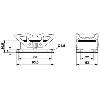 Embase, B10, avec verrouillage transversal