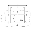 Embase, B10, avec verrouillage transversal