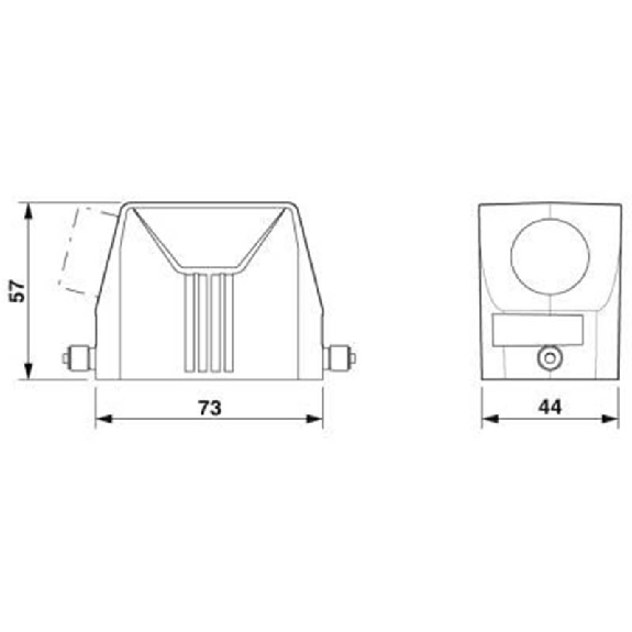 Capot passe-câble B10, pour étrier longitudinal, 1xM25-Lire la description