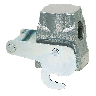 Capot B6 72mm haut 1xM25 latéral avec levier central-Lire la description