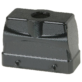 Capot BHT16 65mm haut, noir 1xM25 vertical-Lire la description