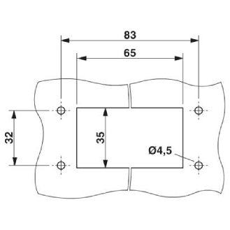 Embase, B10, avec verrouillage longitudinal, avec couvercle-Lire la description