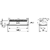 Embase, B24, avec verrouillage longitudinal, avec couvercle