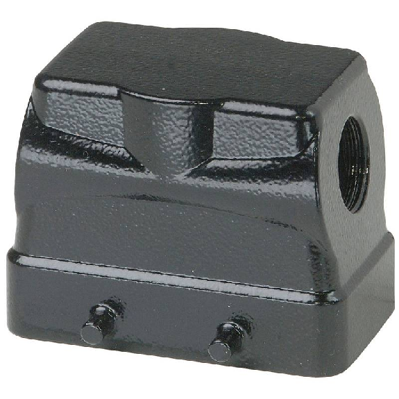 Capot BHT10 53mm haut, noir 1xM20 latéral-Lire la description