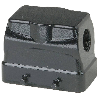 Capot BHT10 53mm haut, noir 1xM20 latéral-Lire la description