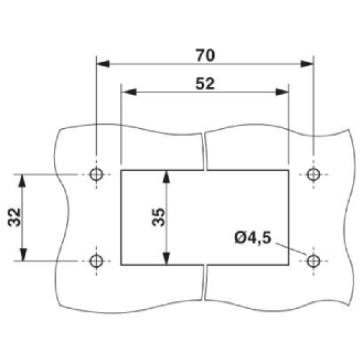 Embase, B6, avec verrouillage longitudinal, avec couvercle-Lire la description
