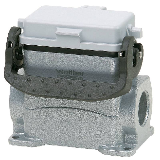 Embase saillie B10 53mm haut 2xM20 avec couvercle-Lire la description