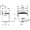 Capot prolongateur (entrée de câble verticale, simple levier) PG21