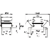 Embase encastrée (double étrier)