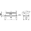 Embase, B16, avec verrouillage longitudinal, avec couvercle
