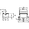 Embase encastrée (simple étrier)
