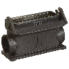 Embase en saillie B10 72mm haut avec levier longitudinal "Vers plast"