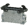 Embase saillie B24 84mm haut 2xM32 avec manchon
