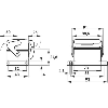 Embase encastrée (couvercle, simple étrier)