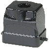 Capot BHT6 56mm haut, noir 1xM20 vertical