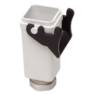 Capot prolongateur A3 60,5mm haut 1xM20 vert gris clair (RAL 7035)-Lire la description