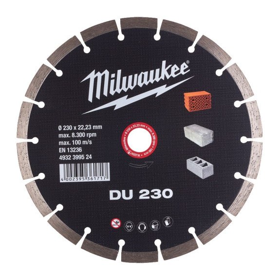 Disque diamant matériaux de construction DU230  "4932399524" de 230 m/m-Lire la description