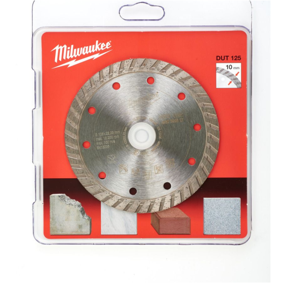 Disque diamant turbo matériaux de construction DUT125  "4932399527" de 125 m/m-Lire la description