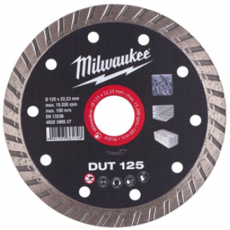 Disque diamant turbo matériaux de construction DUT125  "4932399527" de 125 m/m-Lire la description