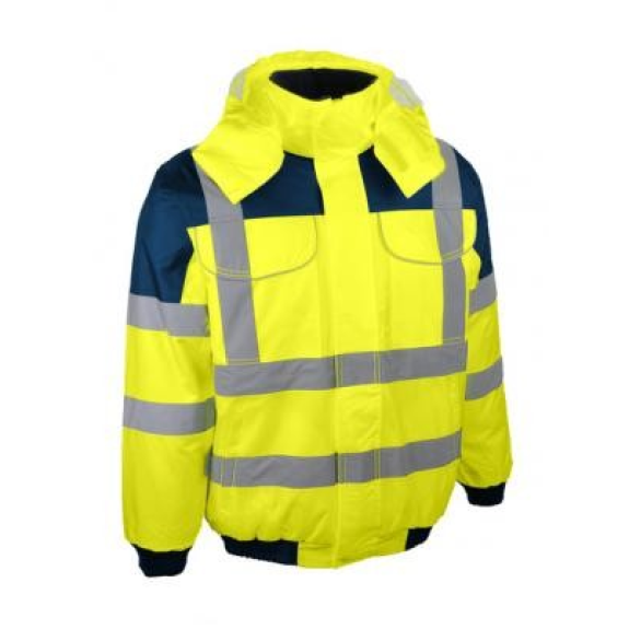 Blouson haute visibilité jaune fluo  taille XXL-Lire la description
