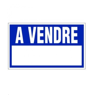 Plaque de signalisation de 330 x 200 m/m "A VENDRE"-Lire la description