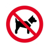Disque de signalisation diamètre 300 "INTERDIT AUX CHIENS"