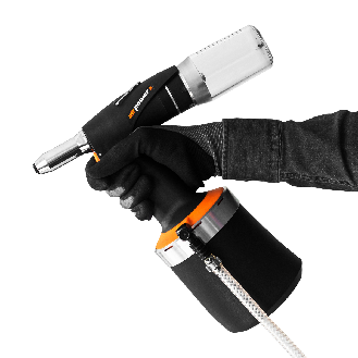 Pistole pneumatisch-hydraulisch für Blindnieten-Beschreibung lesen