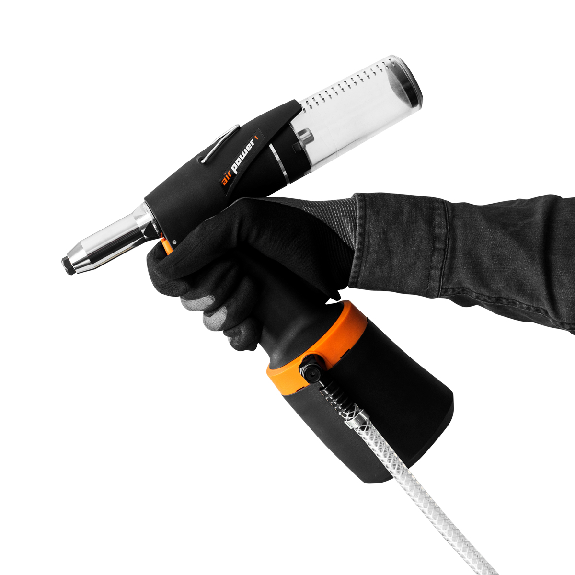 Pistole pneumatisch-hydraulisch für Blindnieten-Beschreibung lesen