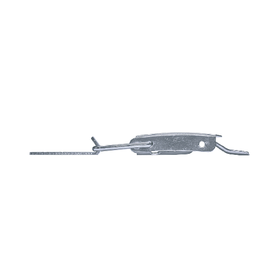 Grenouillères acier zingué 2/55/60 Trou pour rivet 3,3 mm - 100 pièces-Lire la description