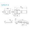 Grenouillères ALU 3/70 F II Trou pour rivet 4,5 mm - 100 pièces