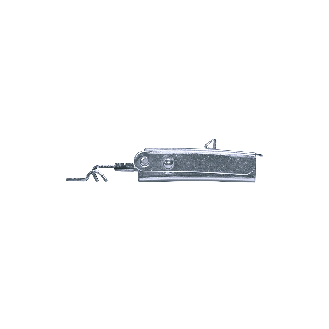 Grenouillères rapides Acier zingué 80 F Trou pour rivet 5,0 mm - 10 pièces-Lire la description