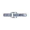 Grenouillères avec cran de sécurité acier zingué 3/70 F Trou pour rivet 3,5 mm - 100 pièces