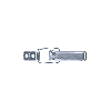 Grenouillères acier zingué 802 - autofermeture Trou pour rivet 4,2 mm - 100 pièces Grenouillères acier zingué 802 - autofermeture Trou pour rivet 4,2 mm - 100 pièces