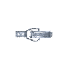 Grenouillères A2 3/50 Trou pour rivet 3,5 mm - 100 pièces