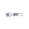 Grenouillères excentriques Acier zingué 701 S Trou pour rivet 4,3 mm - 10 pièces