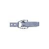 Grenouillères acier zingué 0/40 II Trou pour rivet 3,5 mm - 100 pièces