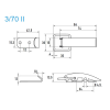 Grenouillères A2 3/70 II Trou pour rivet 3,5 mm - 100 pièces