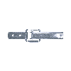 Grenouillères A2 3/70 Trou pour rivet 3,5 mm - 100 pièces