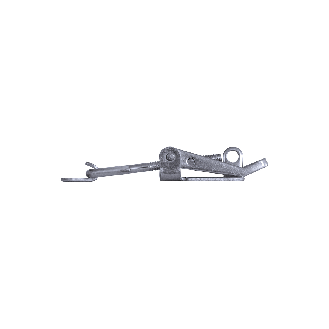 Grenouillères excentriques Acier zingué 702 L Trou pour rivet 5,3 mm - 10 pièces-Lire la description