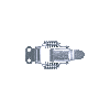 Grenouillères acier zingué 42 SP Trou pour rivet 4,2 mm - 100 pièces