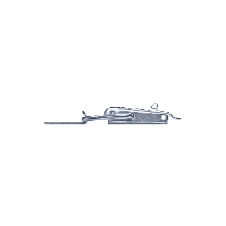 Grenouillères avec cran de sécurité A2 0/40 F Trou pour rivet 3,4 mm - 100 pièces-Lire la description