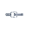 Grenouillères acier zingué 0/40 Trou pour rivet 3,4 mm - 100 pièces
