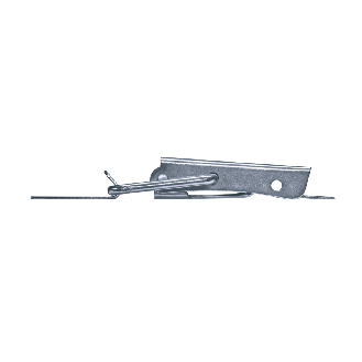 Grenouillères acier zingué 4/80 Trou pour rivet 5,0 mm - 50 pièces-Lire la description