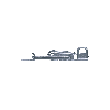 Grenouillères avec porte cadenas A2 44 + PC Trou pour rivet 5,2 mm - 50 pièces