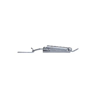 Grenouillères acier zingué 1/45 - autofermeture Trou pour rivet 3,3 mm - 100 pièces-Lire la description